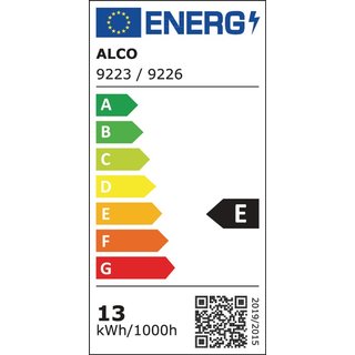 LED-Lupenleuchte Glaslinse 190,5mm (7,5 ) Tischklemme wei Abdeckung,ecki. Kopf