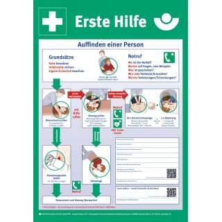 Erste-Hilfe-Plan n.DGUV Information 204-001 L410xB590mm Ku.