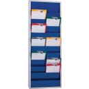 Werkstattplaner H1278xB554xT74mm ultramarinblau 2-reihig