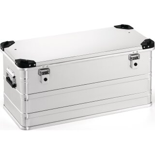 Aluminiumbox L782xB385xH380 91l m.Klappverschluss u.Stapelecken