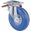 Lenkrolle m.Festst.D.200mm Trgf.75kg m.Platte Rollenlager...