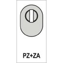 Schutzrosette E55S-ZA VA F69 ov.m.ZA S.16mm HOPPE