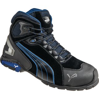 Sicherheitsstiefel Rio Black Mid Gr. 44 schwarz/blau Leder S3 SRC EN20345