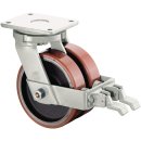 Doppel-Lenkrolle m.Feststeller D.100mm Trgf.590kg...