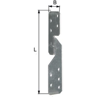 Sparrenpf.Ank.L/R 170x33x2mm GAH