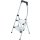 Klapptritt Stufen 2 Plattform-H.490mm Alu.m.Anti-Rutsch-Riffelung HAILO