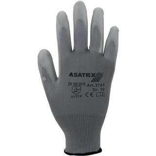 Handschuhe Gr.9 grau EN 388 PSA II Nyl.m.PU ASATEX