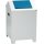 Putzwollkasten H680xB400xT400mm Geh.lichtgrau/Klappe enzianblau Stahlbl.STUMPF