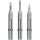 Lötspitzenset LONG-LIFE 15W angeschrägt/bleistiftspitz/meißelförmig B.4mm