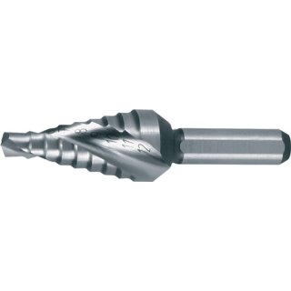 Stufenbohrer Bohrber.4-12mm HSS Spiralnut Z.2 Stufen 9 RUKO