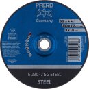 Schruppscheibe SG STEEL D230xS7,2mm gekr.STA Bohr.22,23mm...