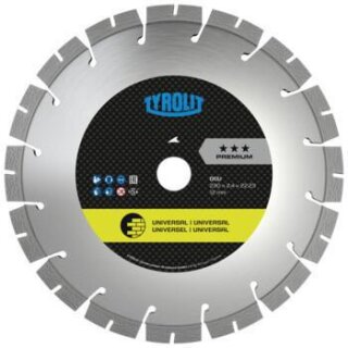 Diamanttrennscheibe DCU Premium D.125mm Bohr.22,23mm Bau univ.10mm TYROLIT