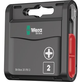 Bitgroßpackung 1/4 Zoll PH 2 L.25mm DIN ISO 1173,Form C 6,3 20 Bits/Ku.-Box