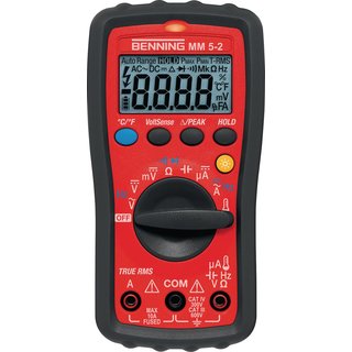 Multimeter MM 5-2 0,1 mV-600 V AC/DC TRUE RMS BENNING