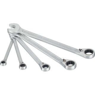 Knarrenringmaulschlüsselsatz 606/5 5-tlg.SW 8-19mm umschaltb.HAZET