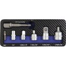 Adaptersatz 7-tlg.1/4-1/2 Zoll inkl.Maschinenadapter TECWERK