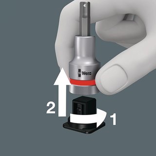 Steckschlsselsatz Belt 3 9-tlg.1/4 Zoll T8-T40 f.Innen-Torx-Schrauben WERA