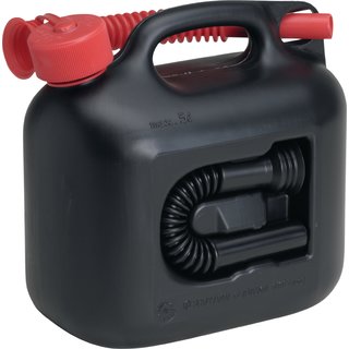 Kraftstoffkanister PREMIUM Inh.5l schwarz 2 Auslaufrohre