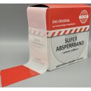 Absperrband L.100m B.80mm rot/weiß geblockt...