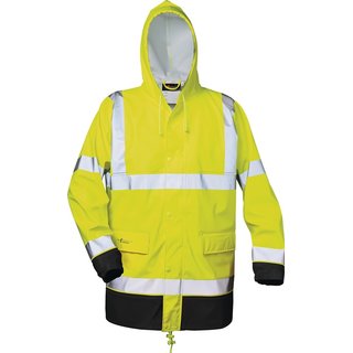 Warnschutz PU Regenjacke Manfred Gr.L gelb/schwarz