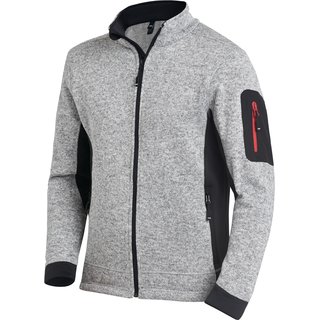 Strick-Fleecejacke CHRISTOPH Gr.XXL grau/schwarz FHB