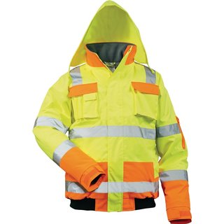 Warnschutz-Pilotenjacke Mats Gr.L gelb/orange SAFESTYLE