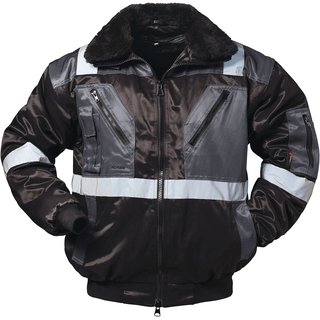 Kombipilotenjacke 4 in 1 Kirkenes Gr.XL schwarz/grau NORWAY