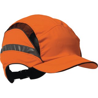 Anstokappe First Base 3 Classic Hi-Vis 52-65cm orange Mikrofaser EN812:A1 EN471