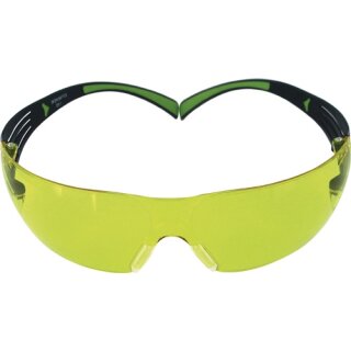 Schutzbrille SecureFit-SF400 EN 166,EN 170 Bügel schwarz grün,Scheibe gelb
