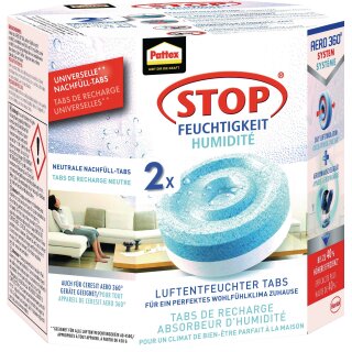 Luftentfeuchter Aero 360 2 Tabs à 450g PLAN2 neutral Pk.PATTEX