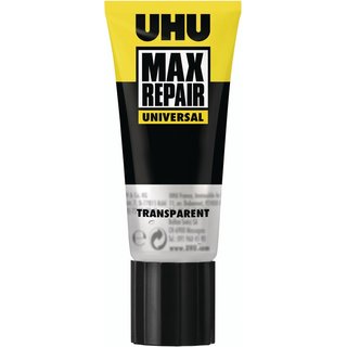 Universalkleber MAX REPAIR UNIVERSAL transp.45g Tube UHU