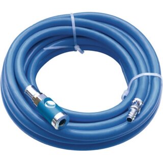 Druckluftschlauchset ID 3,5mm AD 9mm L.10m Sicherheitskuppl.DN 7,4 EWO