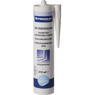 Bau-/Fenstersilikon wei 310 ml Kartusche PROMAT CHEMICALS