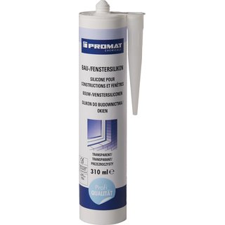 Bau-/Fenstersilikon transp.310 ml Kartusche PROMAT CHEMICALS