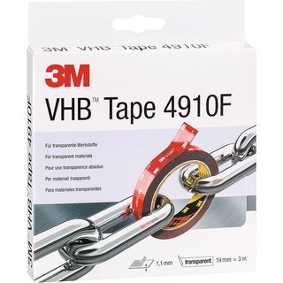 Montageband VHB Tape 4910F transp.L.3m B.19mm Rl.3M