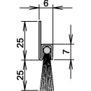 Bürstentürdichtung L.1250mm Rosshaar mixed ATHMER