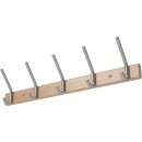Wandgarderobe Holzprofil Buche 7 Hut-/7 Mantelh.L.1000mm...