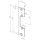 Flachschließbl.106 VA ma ktg.B.24xL.110mm DIN L/R ASSA ABLOY