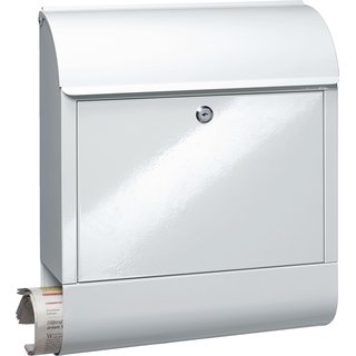 Briefkasten Scandic 825 W H.460mm B.380mm T.125mm wei STA DIN C4 BURG-WCHTER