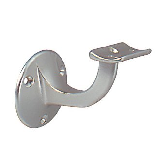 Handlaufträger VA ma D.Wandplatte 53mm gewölbte Auflage DENI