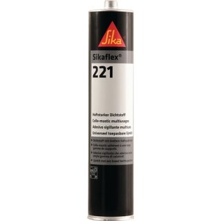 Polyurethandichtstoff Sikaflex®-221 300 ml uniweiß Kartusche SIKA
