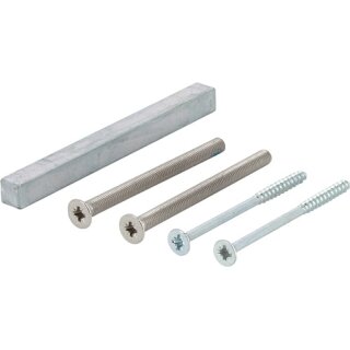 Bef-set.Sertos® GG-WC 60-65mm M5x75+4,0x70 4-KT.o.+8x100mm HOPPE