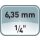 Aufnahmeschaft 6-KT 9,5mm m.Zentrierbohrer Lochsägen 14-30mm PROMAT