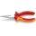 Flachrundzange DIN ISO 5745 L.160mm flach/rund ger.Mehrkomp.-Hülle VDE KNIPEX