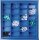 Schubladenunterteilungsmaterial BK 600 Front-H.100mm 3 Längs-/20 Querteiler