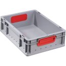 Transportstapelbehälter L400xB300xH120mm grau PP...