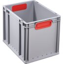 Transportstapelbehälter L400xB300xH320mm grau PP...