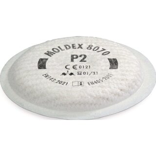 Partikelfilter EN143:2000+A1:2006 Filterklasse P2 R D PP Box