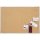 Korktafel B1200xH900mm natur m.Aluminiumrahmen MAGNETOPLAN