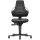 Arbeitsdrehstuhl Nexxit Rl.Supertec-Gewebe schwarz Grifffarbe grau 450-600mm